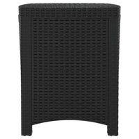 Baule da Giardino 39x39x46 cm in Rattan PP Grafite cod mxl 77156