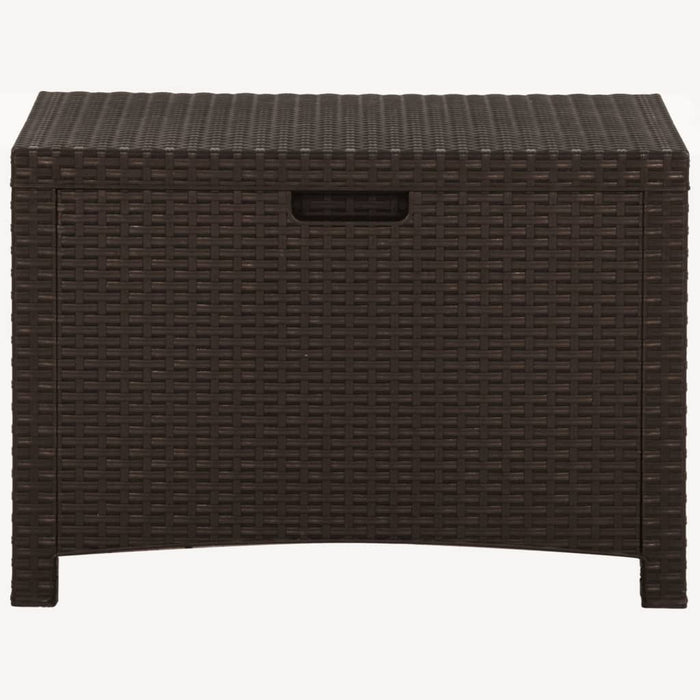 Baule da Giardino 60x54x41 cm Marrone in Rattan PP cod mxl 67599