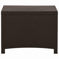 Baule da Giardino 60x54x41 cm Marrone in Rattan PP cod mxl 67599