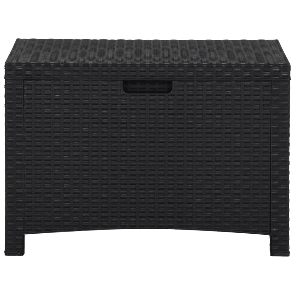 Baule da Giardino 60x54x41 cm in Rattan PP Grafite 318238