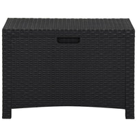 Baule da Giardino 60x54x41 cm in Rattan PP Grafite 318238