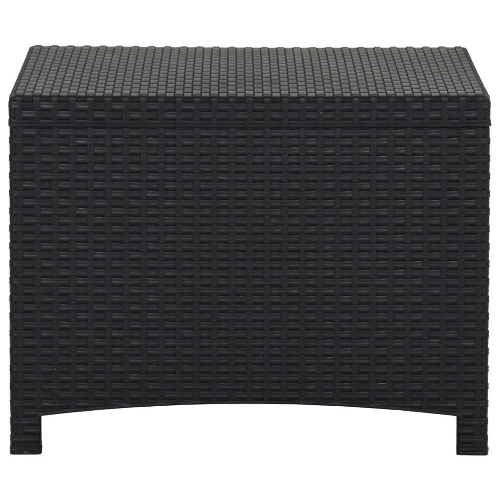 Baule da Giardino 60x54x41 cm Grafite in Rattan PP cod mxl 69499