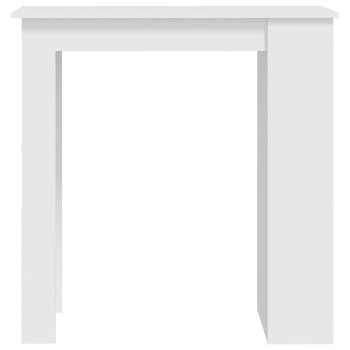 Tavolino da Bar con Mensole Bianco 102x50x103,5 cm Truciolato cod mxl 29843