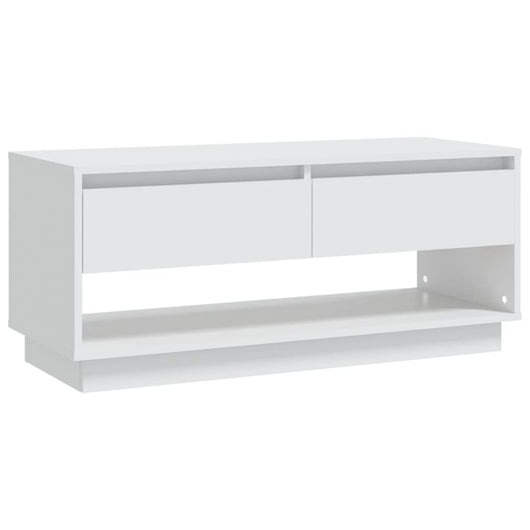 Mobile TV Bianco 102x41x44 cm in Legno Multistrato