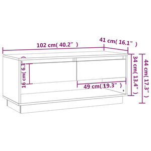 Mobile TV Rovere Sonoma 102x41x44 cm in Truciolato