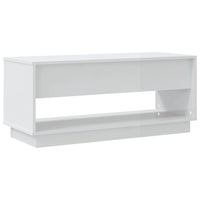 Mobile TV Bianco Lucido 102x41x44 cm in Truciolato 809491