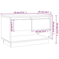 Mobile TV Bianco 70x41x44 cm in Truciolato cod mxl 9652