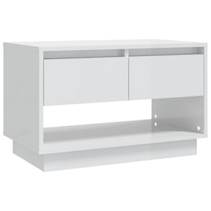 Mobile Porta TV Bianco Lucido 70x41x44 cm in Truciolato 809500