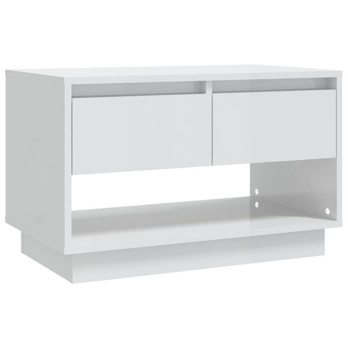 Mobile Porta TV Bianco Lucido 70x41x44 cm in Truciolato 809500