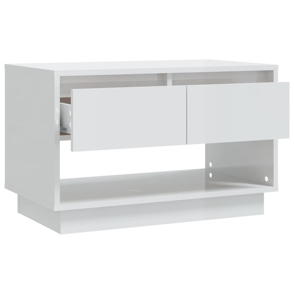 Mobile Porta TV Bianco Lucido 70x41x44 cm in Truciolato 809500