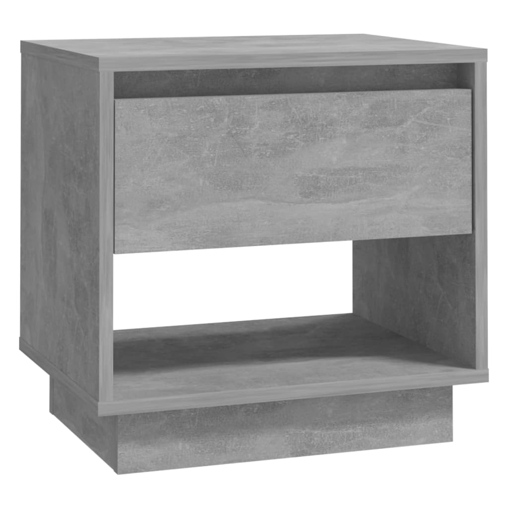 Comodini 2 pz Grigio Cemento 45x34x44 cm in Truciolato cod mxl 49285