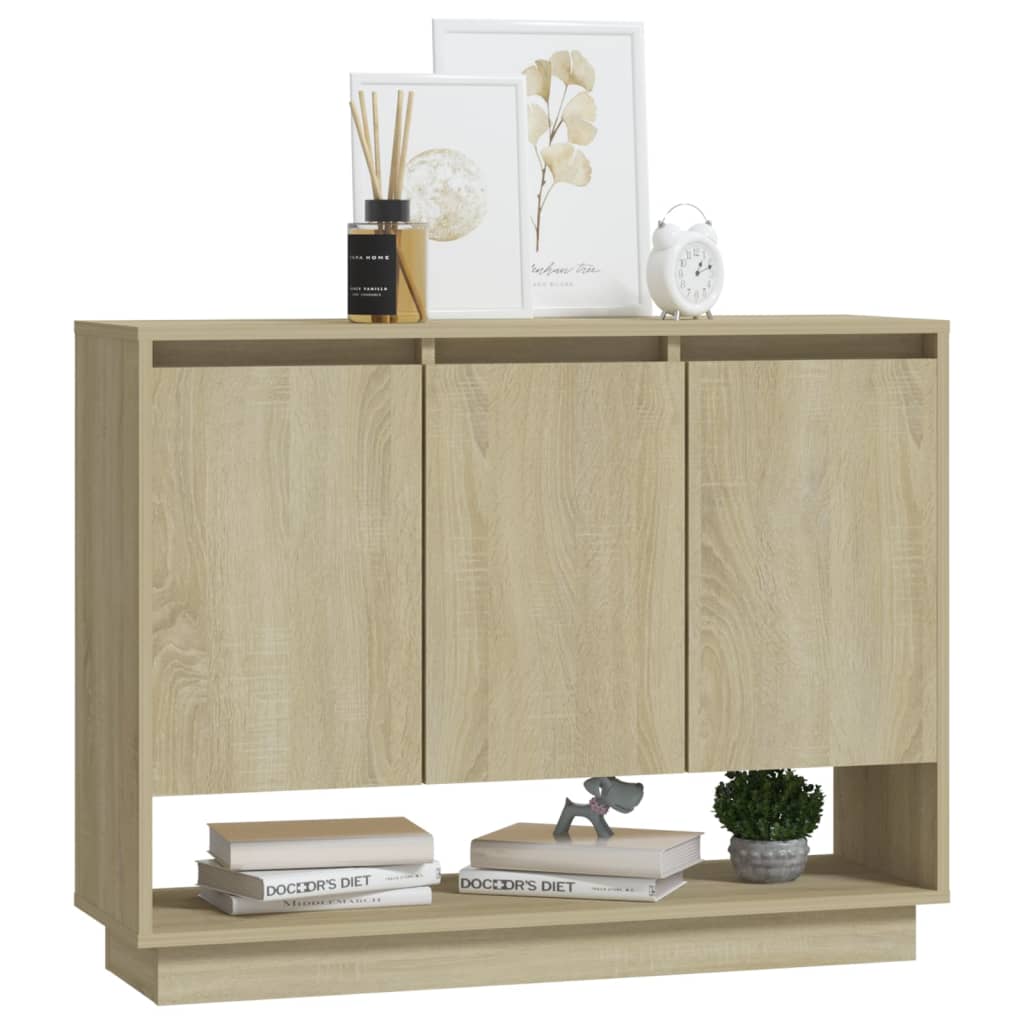 Credenza Rovere Sonoma 97x31x75 cm in Truciolato cod mxl 10457