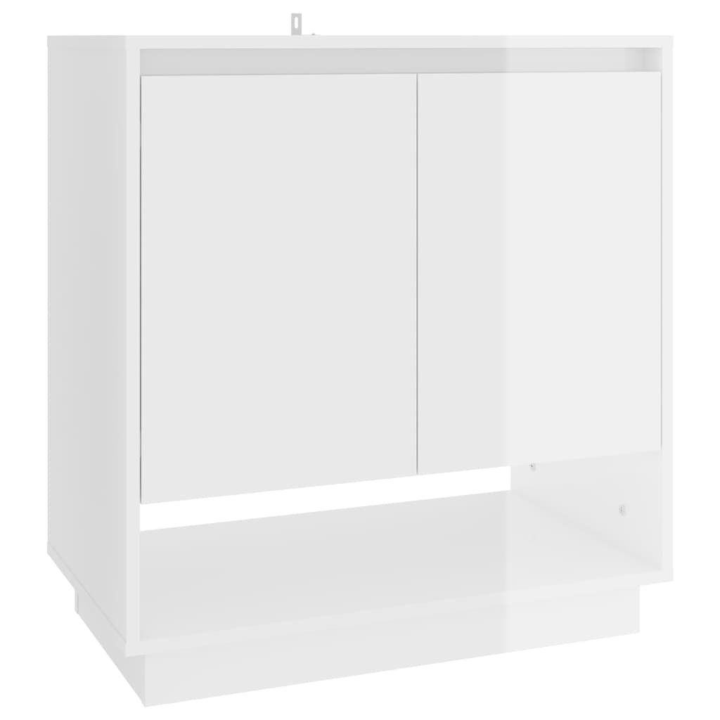 Credenza Bianco Lucido 70x41x75 cm in Truciolato cod mxl 22759