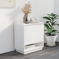 Credenza Bianco Lucido 70x41x75 cm in Truciolato cod mxl 22759