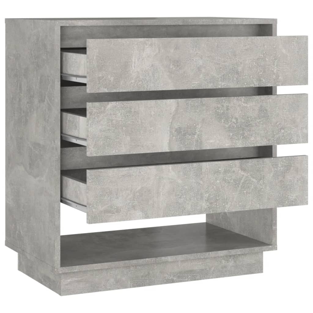 Credenza Grigio Cemento 70x41x75 cm in Truciolato 809552