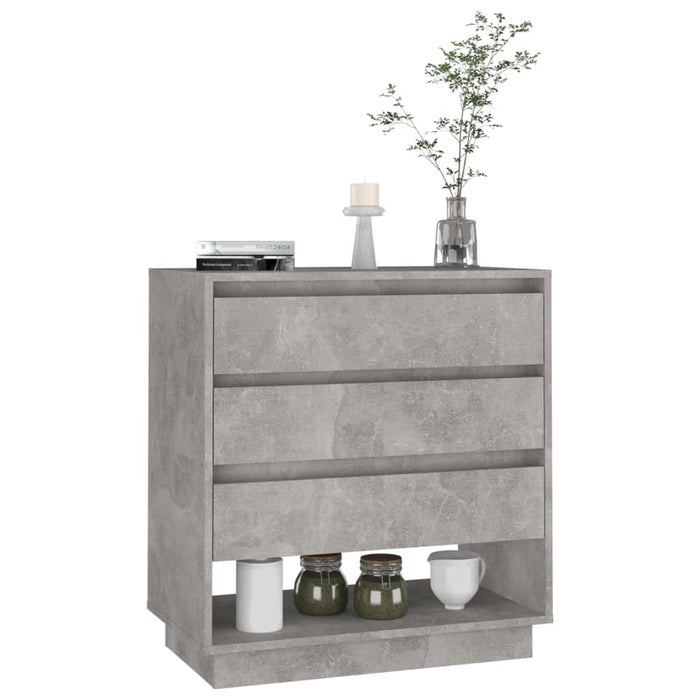 Credenza Grigio Cemento 70x41x75 cm in Truciolato 809552