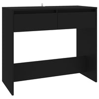 Tavolo Consolle Nero 89x41x76,5 cm in Acciaio 809567