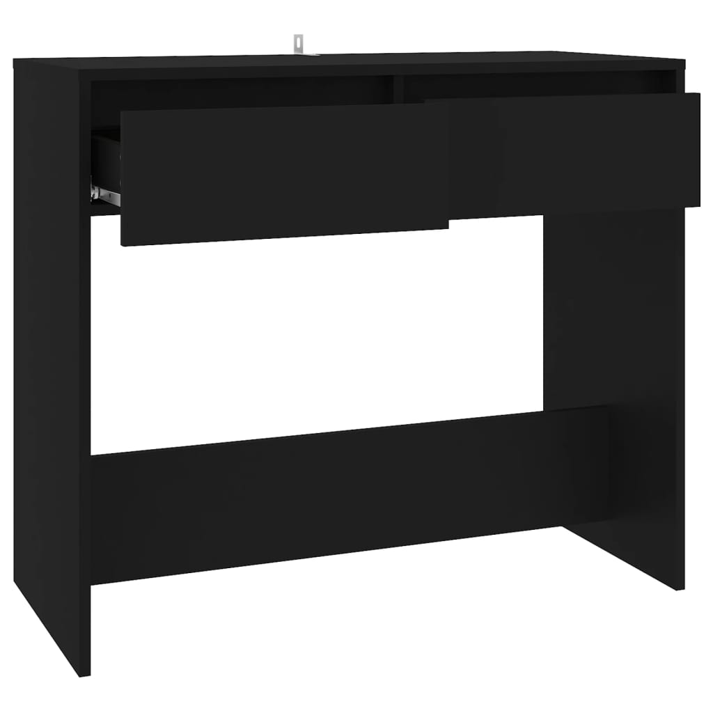 Tavolo Consolle Nero 89x41x76,5 cm in Acciaio 809567