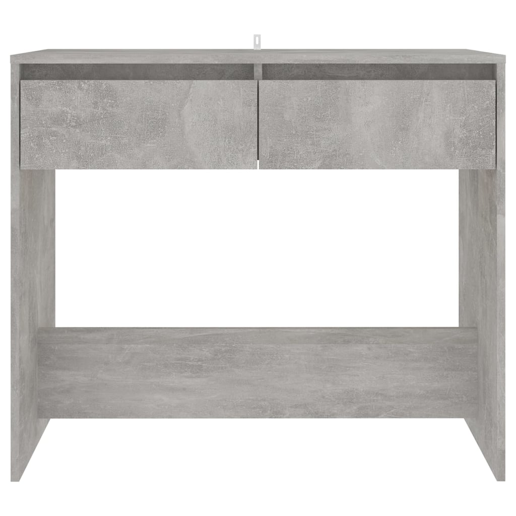 Tavolo Consolle Grigio Cemento 89x41x76,5 cm in Acciaio 809570