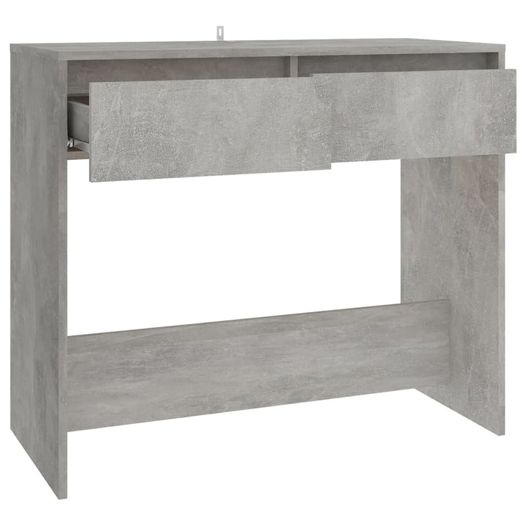 Tavolo Consolle Grigio Cemento 89x41x76,5 cm in Acciaio cod mxl 18175