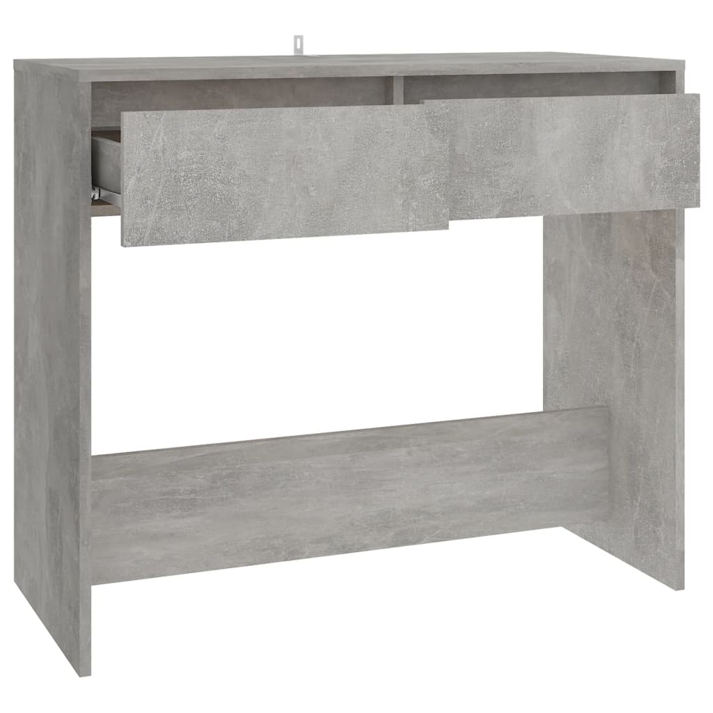 Tavolo Consolle Grigio Cemento 89x41x76,5 cm in Acciaio 809570