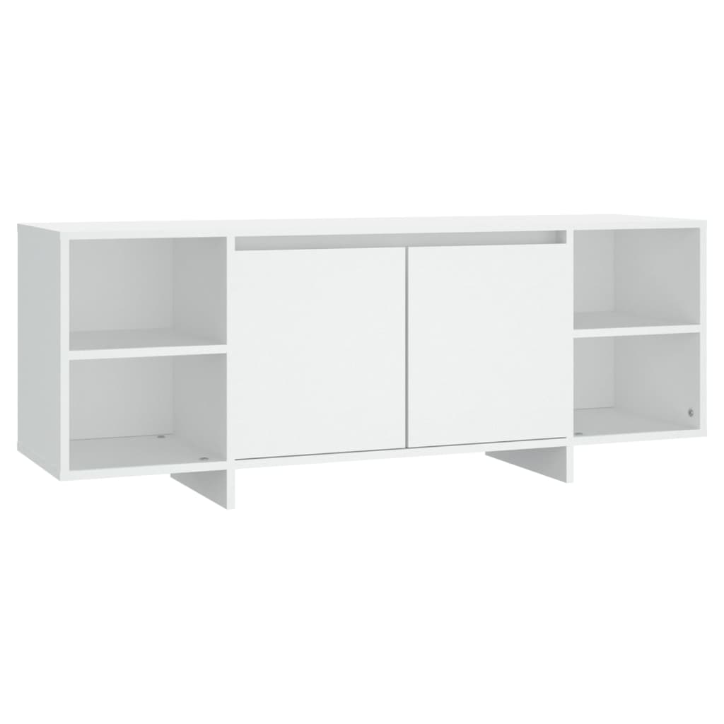 Mobile Porta TV Bianco 130x35x50 cm in Truciolato 809584