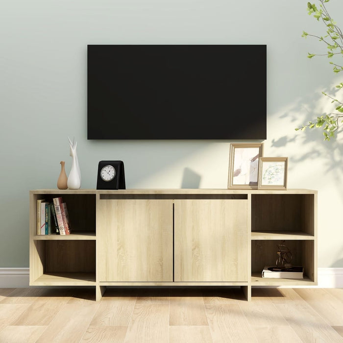 Mobile Porta TV Rovere Sonoma 130x35x50 cm in Truciolato cod mxl 22568