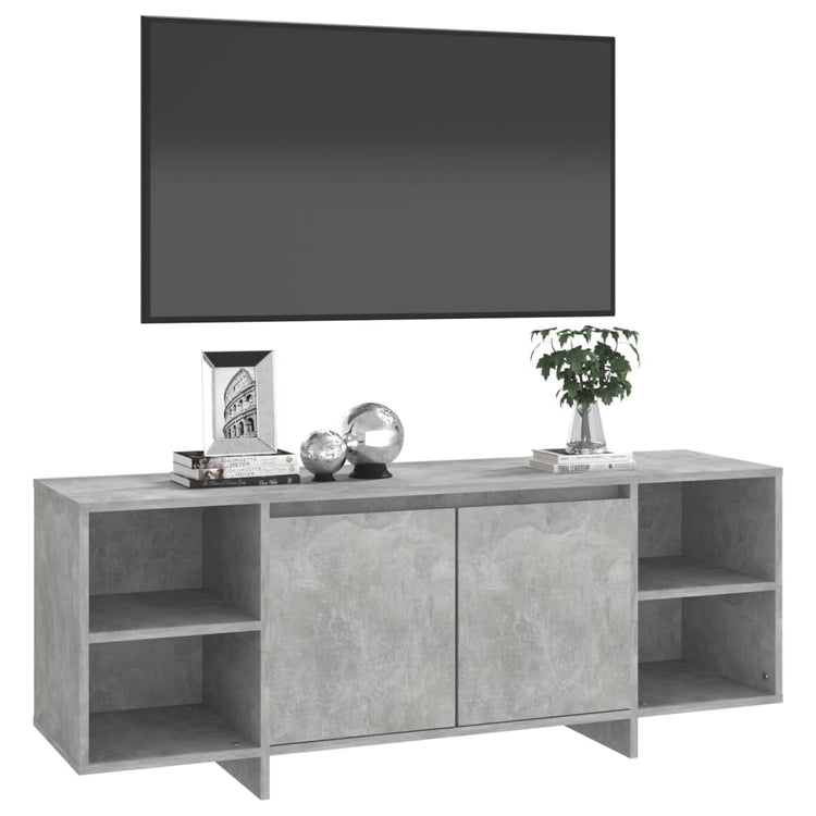 Mobile TV Grigio Cemento 130x35x50 cm in Truciolato 809588