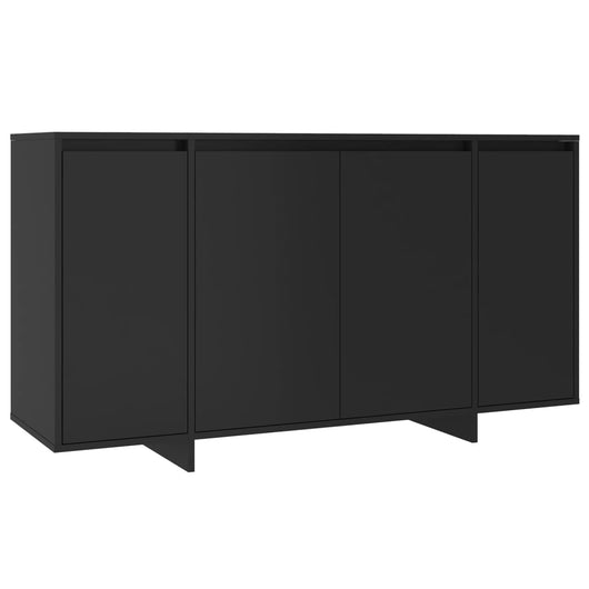 Credenza Nera 135x41x75 cm in Truciolato cod mxl 12207