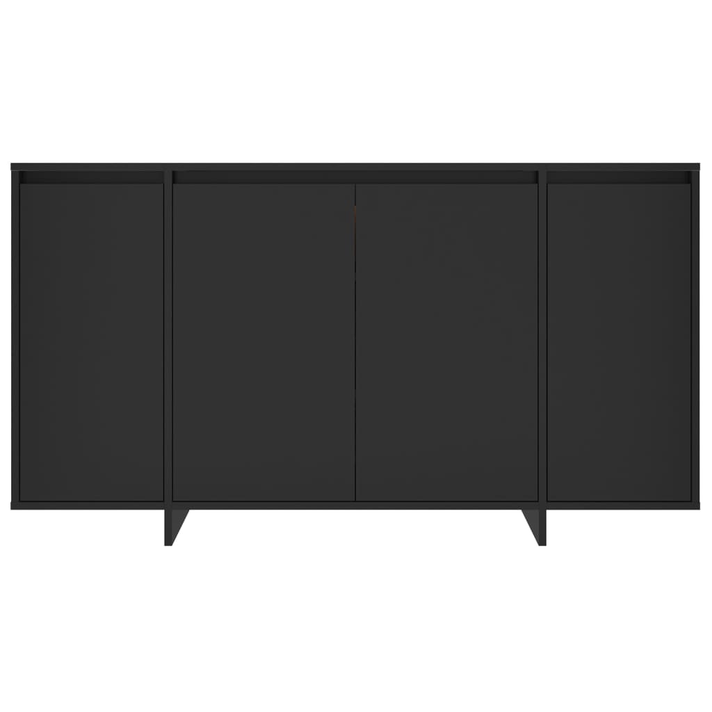 Credenza Nera 135x41x75 cm in Truciolato cod mxl 12207