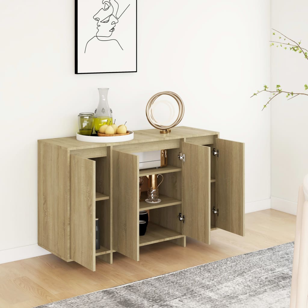 Credenza Rovere Sonoma 120x41x75 cm in Truciolato 809605