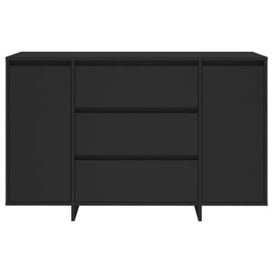 Credenza con 3 Cassetti Nera 120x41x75 cm in Truciolato cod mxl 12304