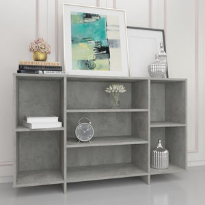 Credenza Grigio Cemento 120x30x75 cm in Truciolato cod mxl 13610