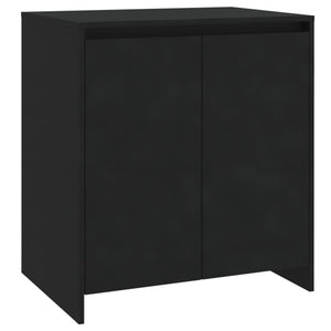 Credenza Nera 70x41x75 cm in Legno Multistrato cod mxl 76116