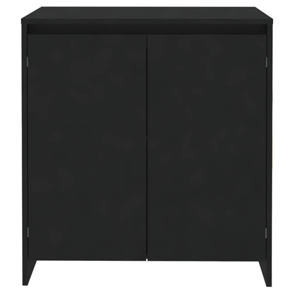 Credenza Nera 70x41x75 cm in Legno Multistrato cod mxl 76116