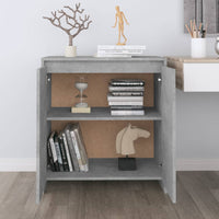 Credenza Grigio Cemento 70x41x75 cm in Legno Multistrato cod mxl 76117