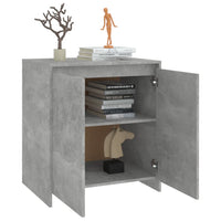 Credenza Grigio Cemento 70x41x75 cm in Legno Multistrato cod mxl 76117