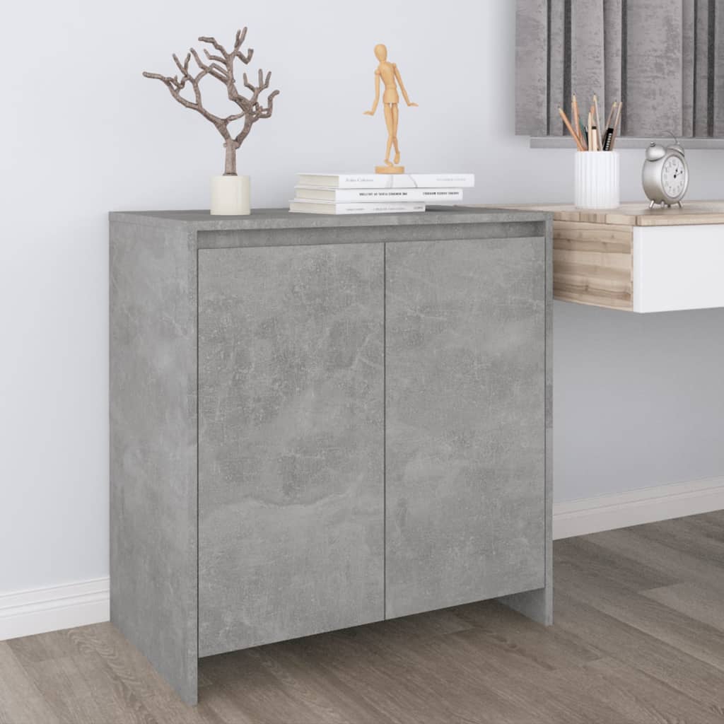 Credenza Grigio Cemento 70x41x75 cm in Legno Multistrato cod mxl 76117