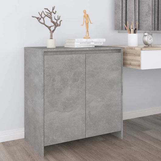 Credenza Grigio Cemento 70x41x75 cm in Legno Multistrato 809741