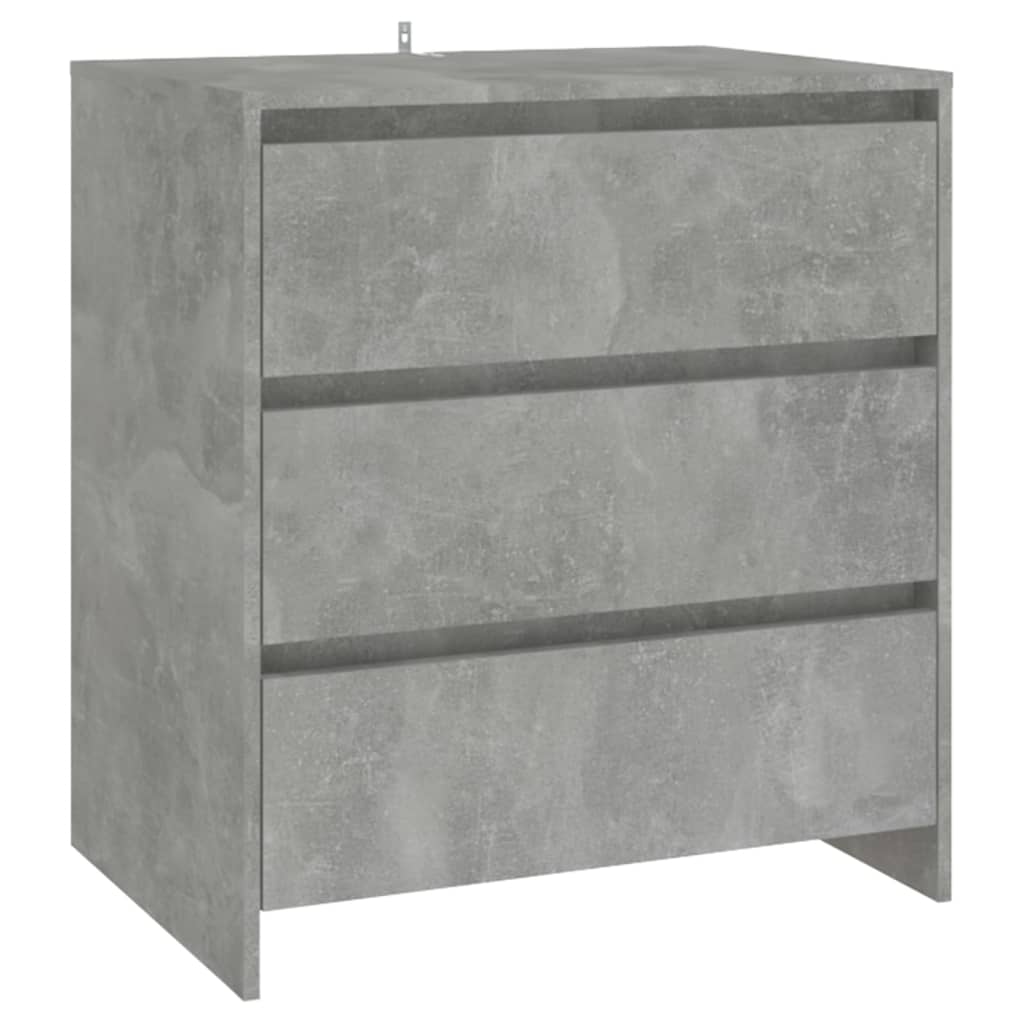 Credenza Grigio Cemento 70x41x75 cm in Truciolato