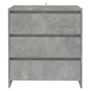 Credenza Grigio Cemento 70x41x75 cm in Truciolato