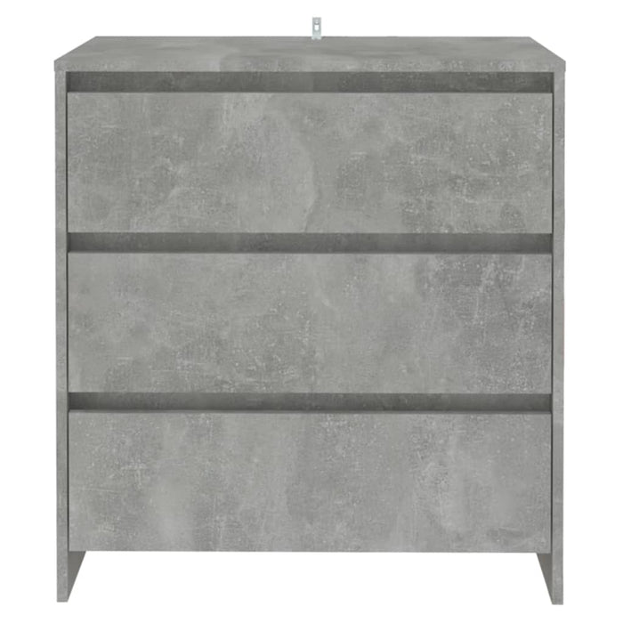 Credenza Grigio Cemento 70x41x75 cm in Truciolato