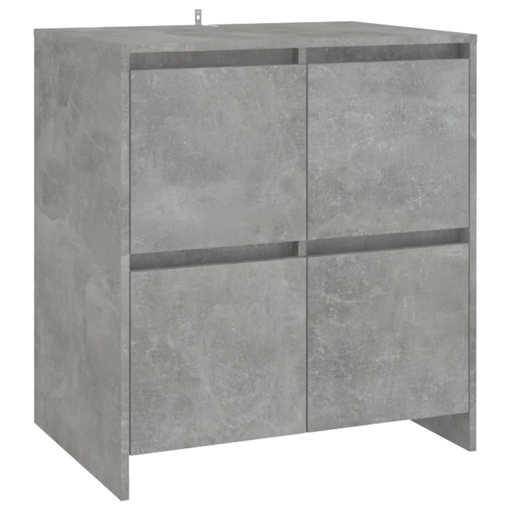 Credenza Grigio Cemento 70x41x75 cm in Truciolato 809768