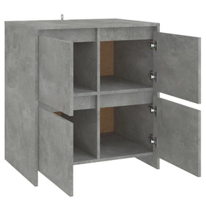 Credenza Grigio Cemento 70x41x75 cm in Truciolato 809768