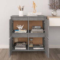 Credenza Grigio Cemento 70x41x75 cm in Truciolato 809768