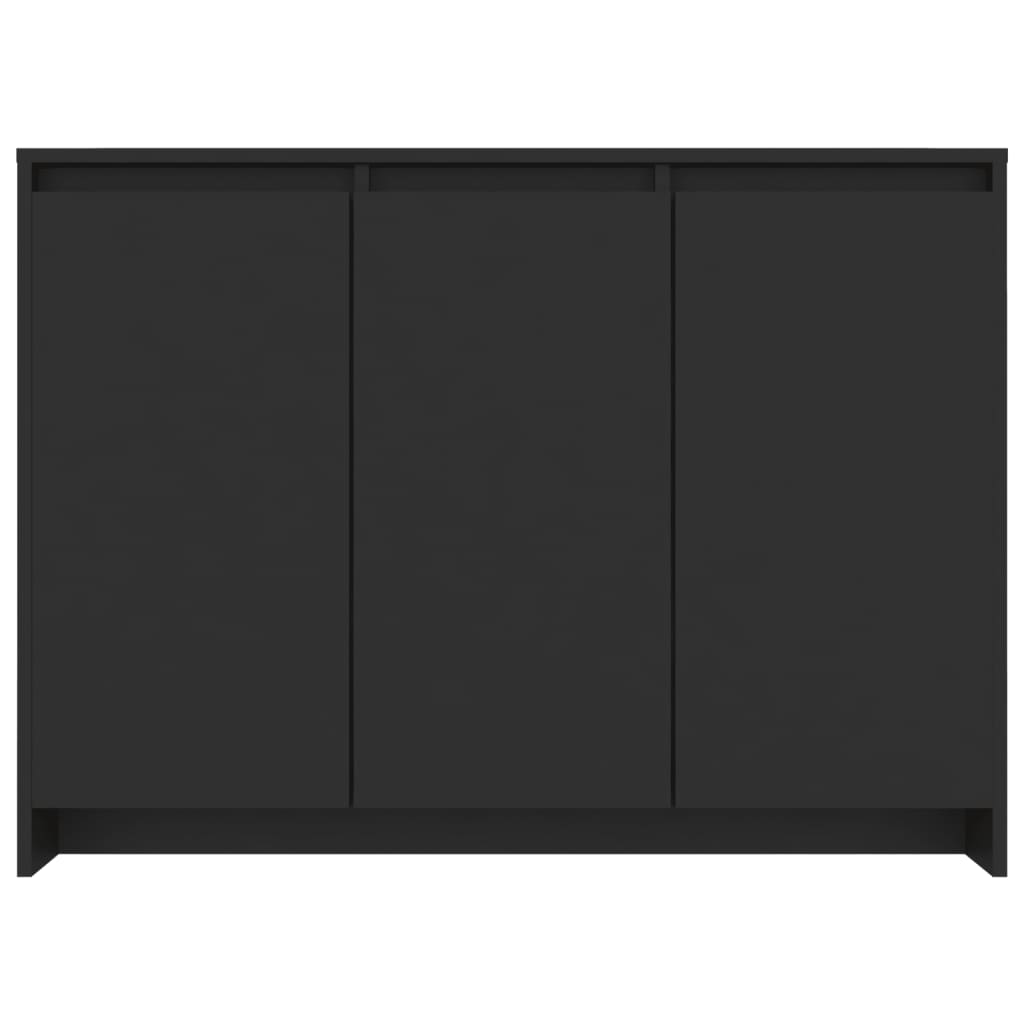 Credenza Nera 102x33x75 cm in Truciolato cod mxl 5584