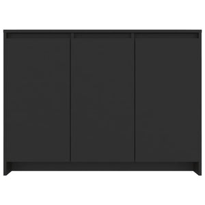 Credenza Nera 102x33x75 cm in Truciolato cod mxl 5584