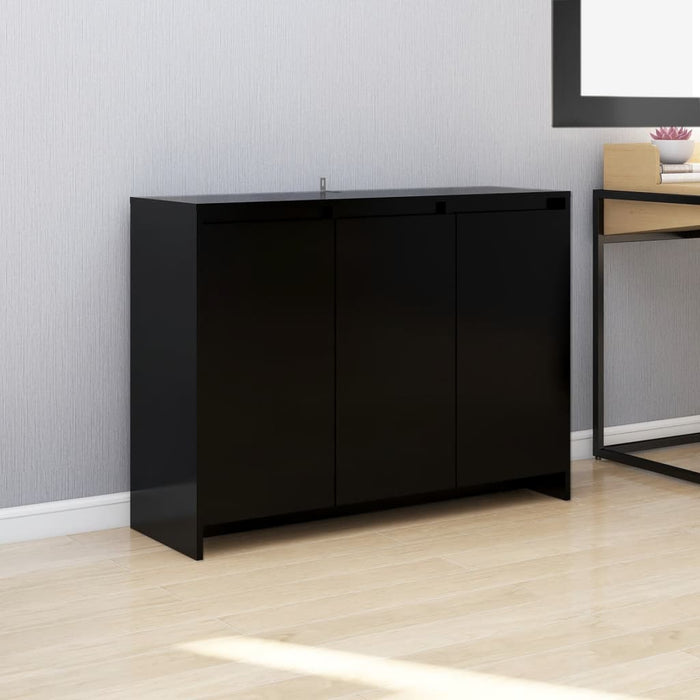 Credenza Nera 102x33x75 cm in Truciolato cod mxl 5584