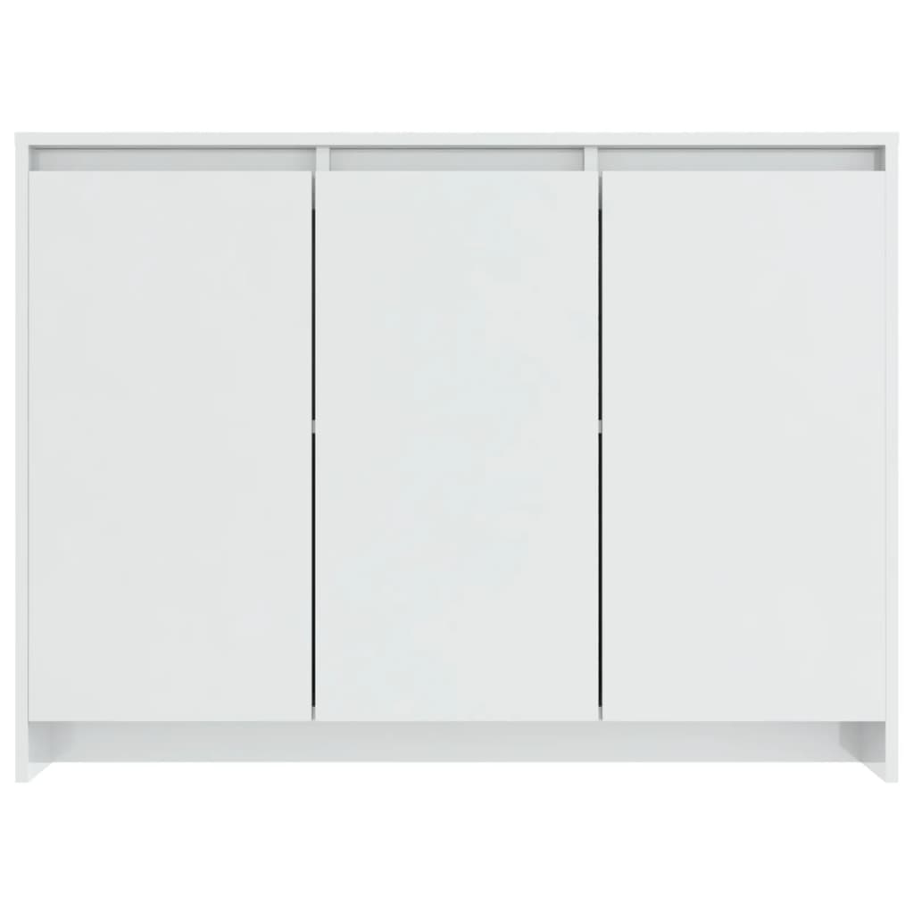 Credenza Bianca Lucida 102x33x75 cm in Truciolato cod mxl 14884