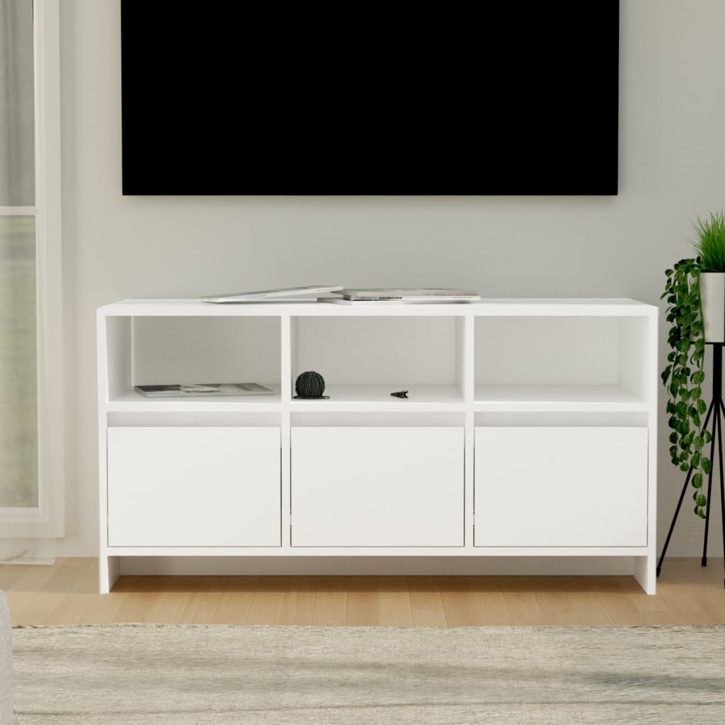 Mobile Porta TV Bianco 102x37,5x52,5 cm in Truciolato 809800